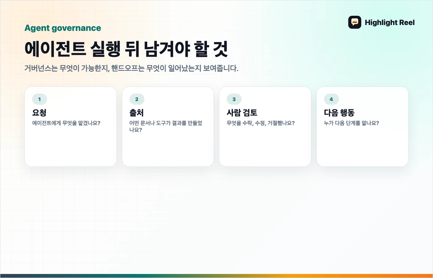 AI 작업 핸드오프 구조도: 에이전트 실행 뒤 남겨야 할 것